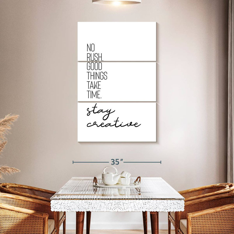 Tergel Time Stay Creative, 74" H x 48" W
