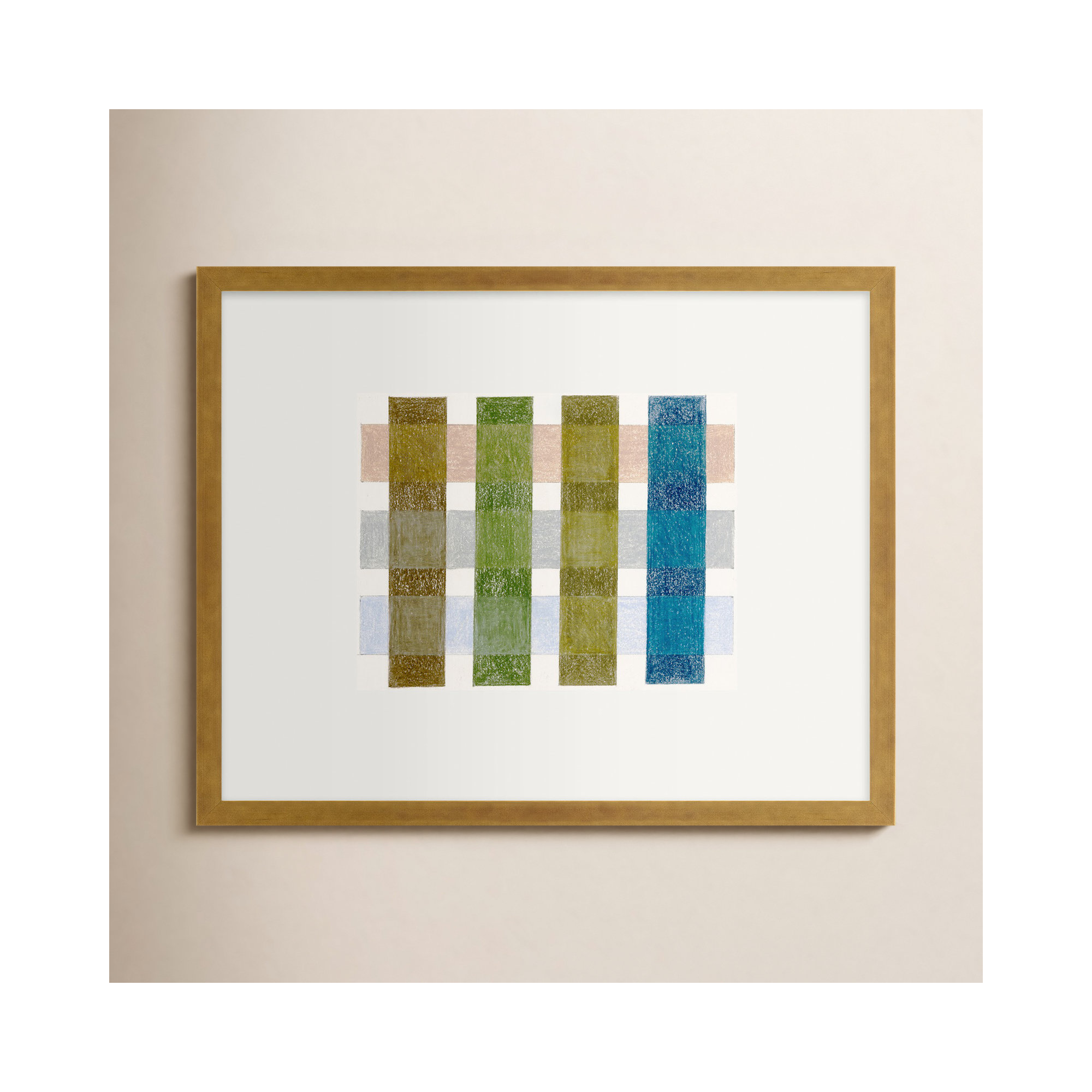 Gridlock V by Beth James, Gold Framed, 16'' H X 20'' W X 1.25'' D