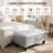 Rectangular Storage Ottoman Bench With Hinged Lid, Faux Leather Footrest For Living Room, Bedroom, Entryway, Light Gray, 35"X23.5"X17.5"-487873022