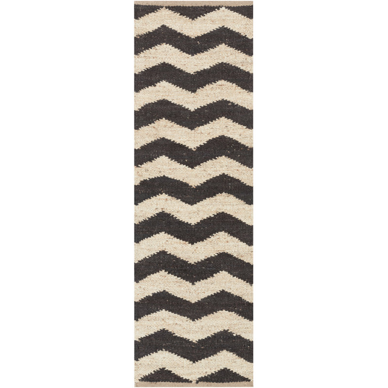 Hermine Chevron Indoor Rug, Runner 2'3" x 12'