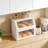 Double Layer Bread Storage Box With Diamond Pattern Windows, Extra Large Capacity Kitchen Countertop Container For Bread, Fruits, And Kitchenware-1053705809