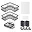 Tablette de salle de bain pour rangement de rangement de douche, tablette de rangement murale pour cuisine