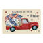Nappe rétro camion festonnée florale, disposition commerciale et domestique Juneteenth, 60 x 120 po
