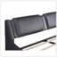 Full Size Upholstered Faux Leather Platform Bed With LED Light Bed Frame And Slatted Support - Black