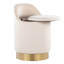 Tabouret de coiffeuse 18 po avec pivot en métal-1061020809