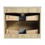 Armoire de salle de bain 24 po, vasque en céramique noire, 2 tiroirs à fermeture en douceur, chêne, meuble-lavabo moderne en contreplaqué, lavabo, pliante-6439470-6439458