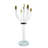5 Light Candelabra with Gold Tips