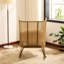 Chaise berçante d'extérieur Rosella Hyrum avec rotin en PE et haut dossier-974046942-974046937