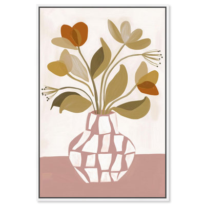Décoration murale Faux Botanical III par Art Remedy, cadre blanc, 20 x 30