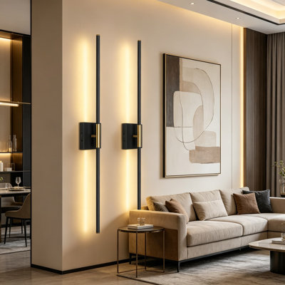 Rechargeable Wireless Wall Sconces Set Of 2, Battery Operated LED Wall Light With Remote Control, Dimmable Modern Home Decor For Bedroom Living Room