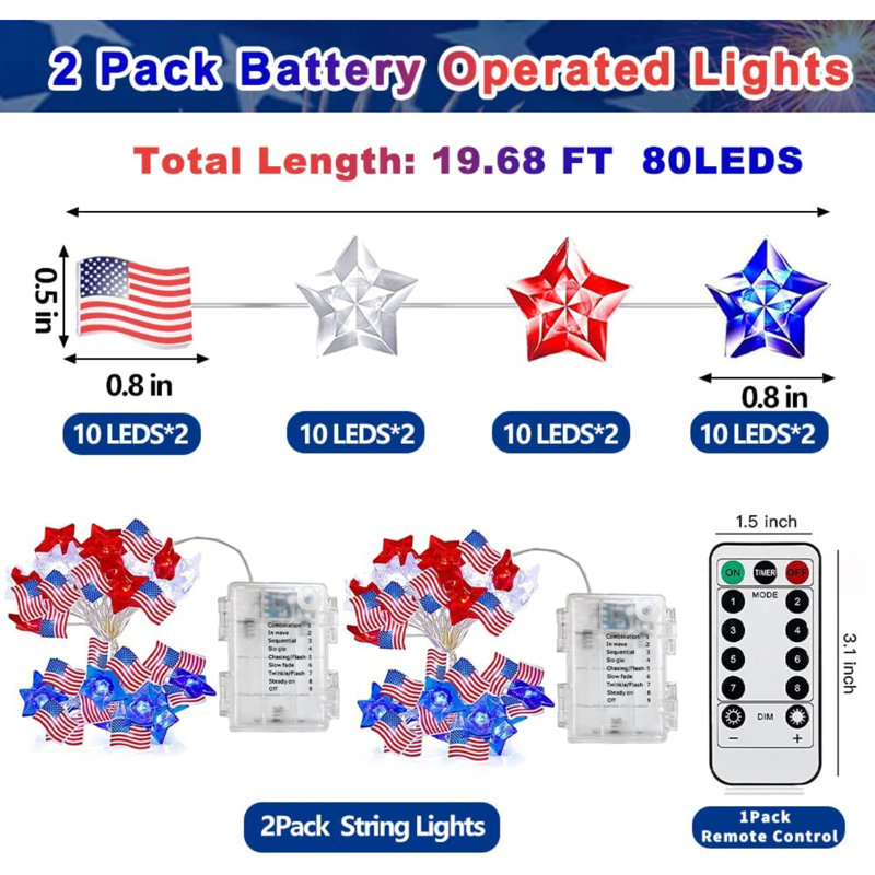 Gottreich 5.63'' LED String Lights