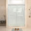Porte de douche à porte coulissante double avec cadre transparent l 56 à 60 po x H 76 po-102079256
