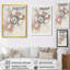 Encre, structures cellulaires rétro - impression murale abstraite, salon-1012698176-1012698183