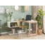 Amberboi L-Shaped Solid Wood Top Writing Desk