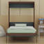Lit escamotable avec bureau escamotable Murphy-1117305140