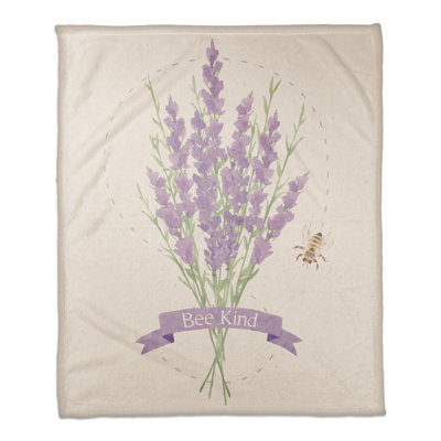 Jeté en molleton Bend Kind Lavendar