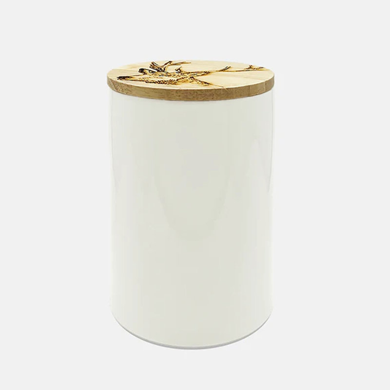 Ceramic / Porcelain Jar, 11.5cm H x 11.5cm W x 20cm D