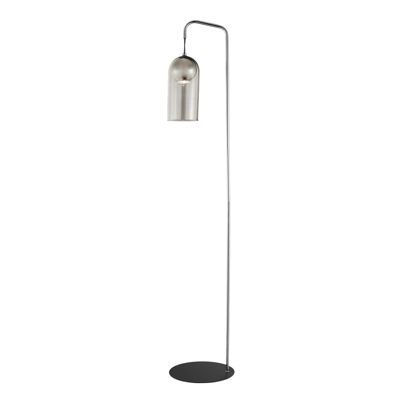Clara 57.5'' Silver Arched Floor Lamp
