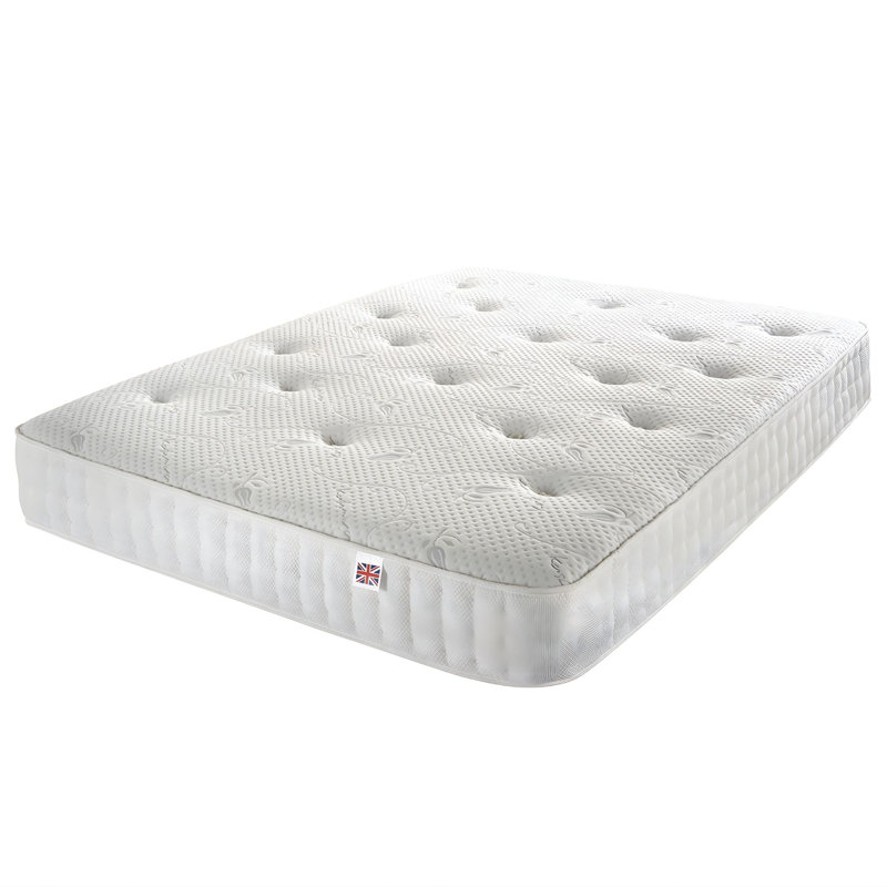 Natural Comfort 1000 Pocket Dual Sided Cashmere Mattress, Small Double (4')