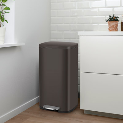 Steel Kitchen Trash Can