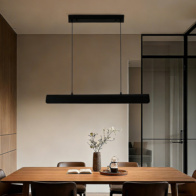 Luminaire suspendu linéaire en V Modern Minimalist Kitchen Island