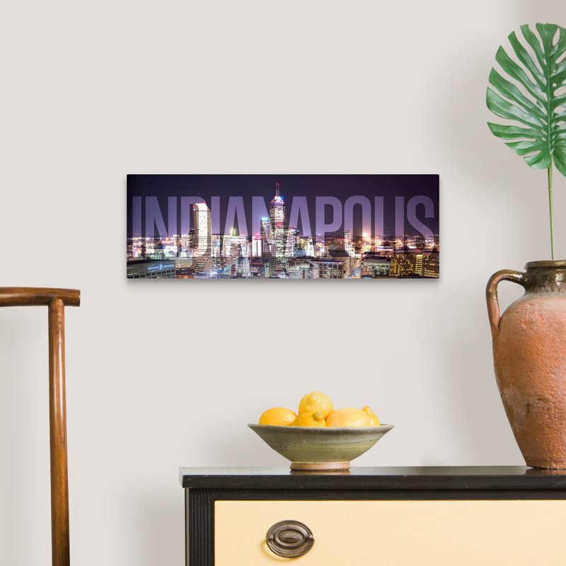 « indianapolis, transparent overlay », impression, H 12 po x l 36 po x P 1,5 po, Toile