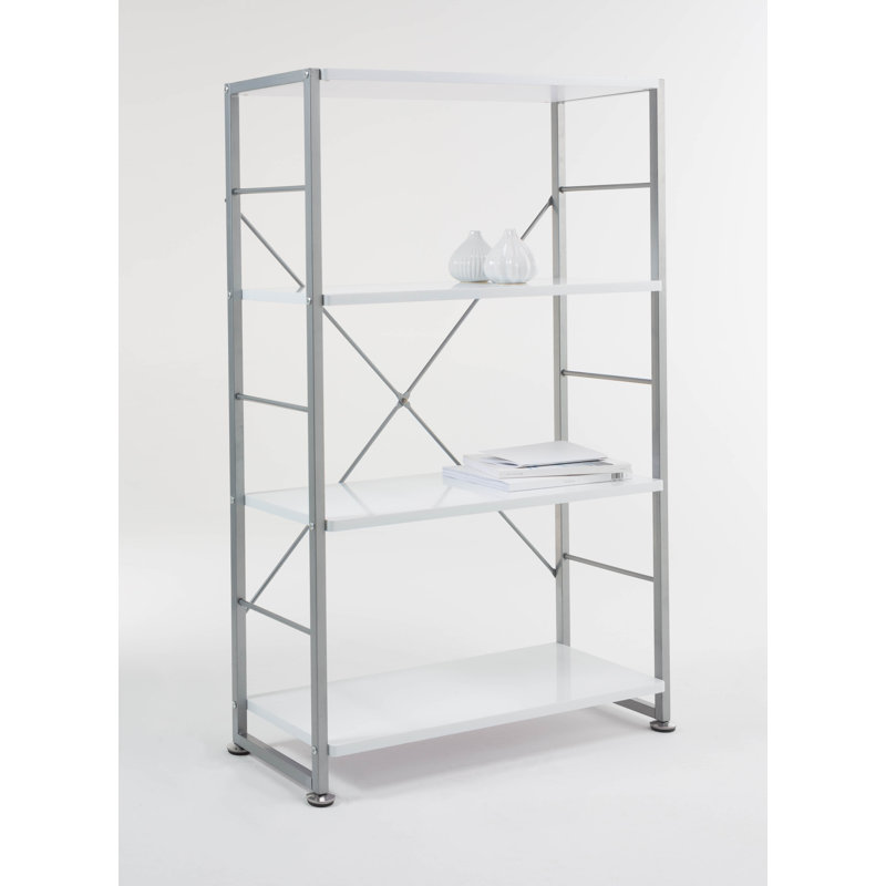 Cabrini 119.5cm H x 76cm W Metal Standard Bookcase
