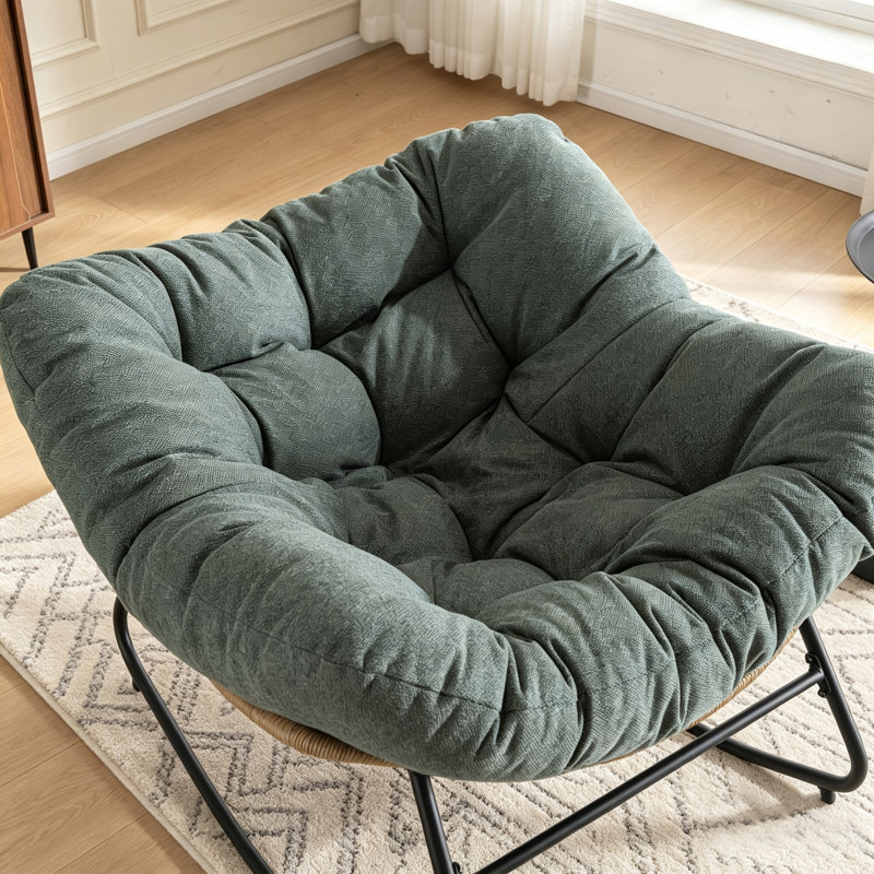 Steel Rocking Chair, Green