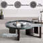 Table basse vert noirâtre