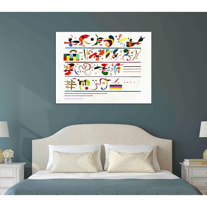 «Succession» par Wassily Kandinsky, art mural sur toile, H 12 po x l 16 po