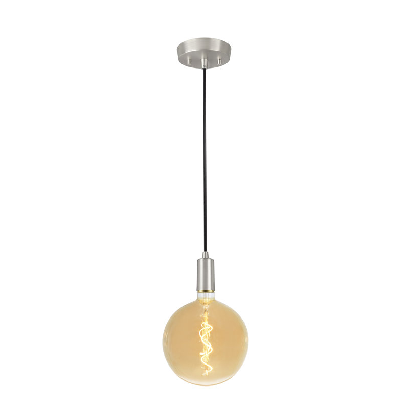 1 - Light Satin Nickel Single Pendant
