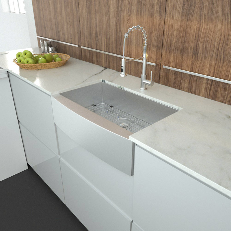33 " L Single Bowl Stainless Steel Kitchen Sink