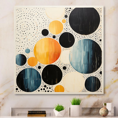 " Yellow Blue Mid Century Minimalist Masterpiece "