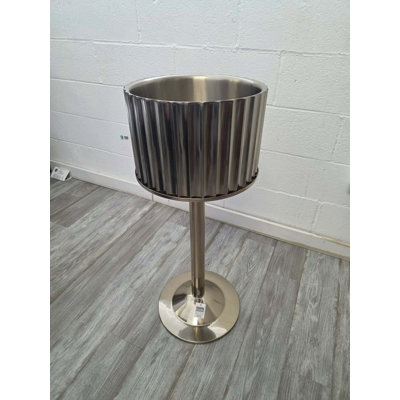 Gold Steel Ice Bucket Small Double Wall