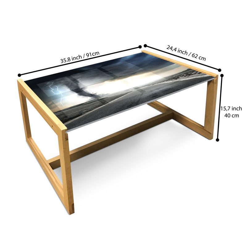 Jakobina Sled Coffee Table, 90cm H x 62cm W x 40cm D