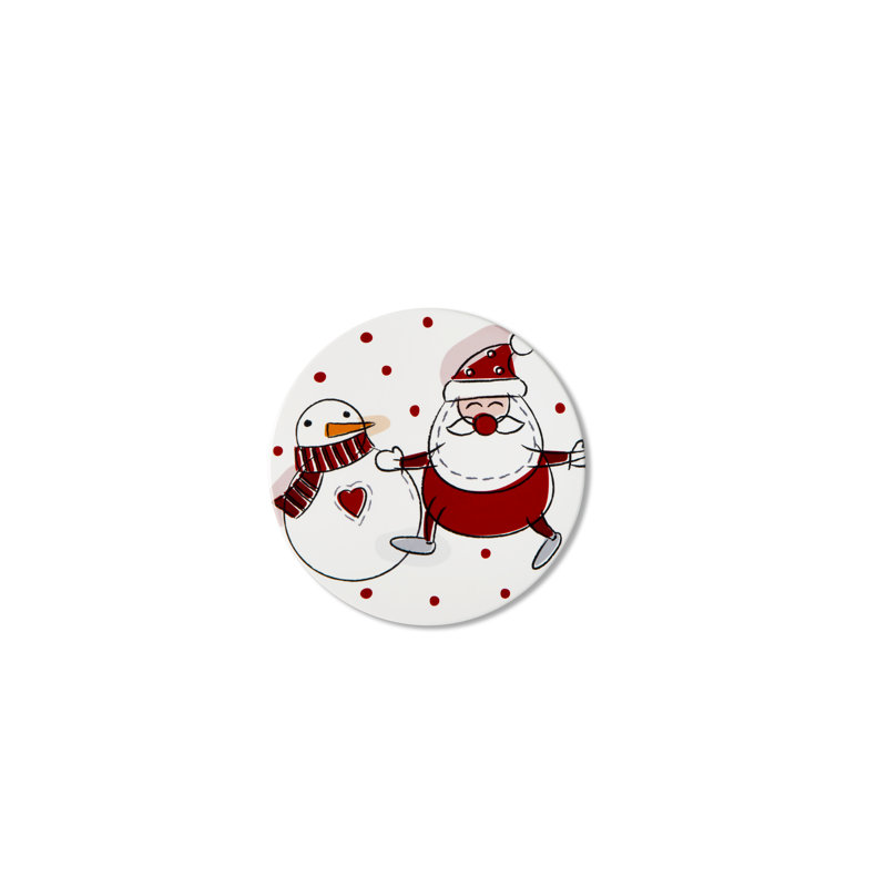 Snowman Round 1 Piece Trivet
