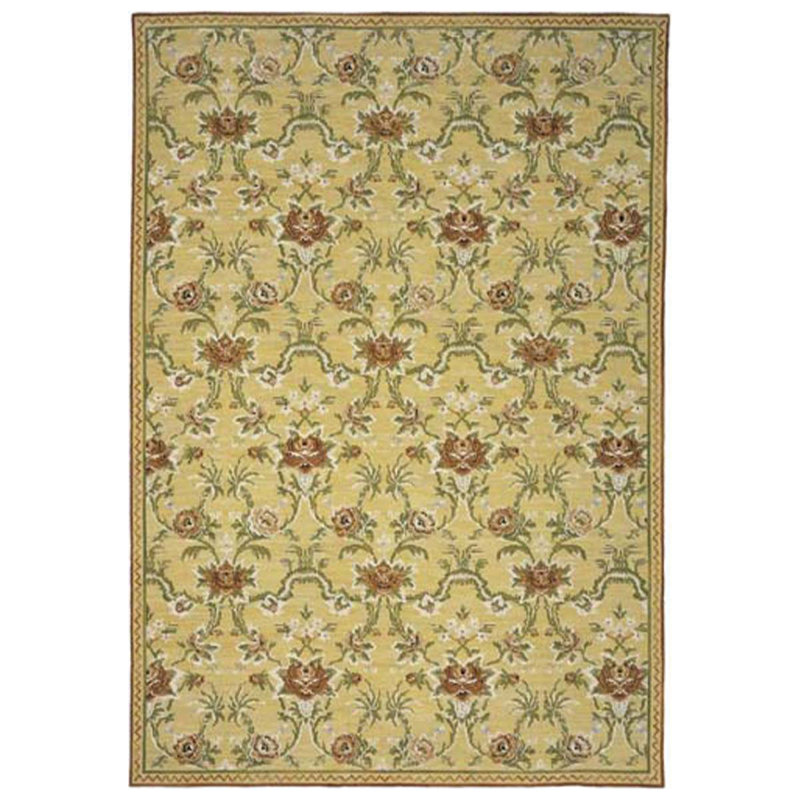 Fresco Azm Wool Floral Area Rug, Rectangle 3'11" x 5'10", 93, 141