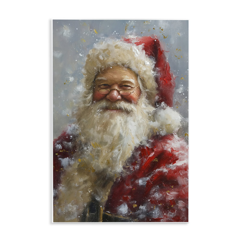 Portrait de père Noël souriant par Imagine It Images, H 15 po x l 10 po