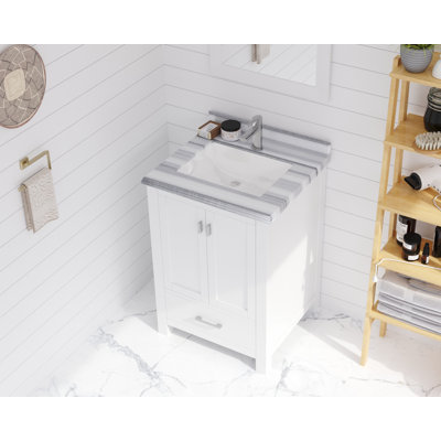 Ensemble de meuble-lavabo pour salle de bain simple 24 po Mariário