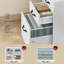 41 cm W 3 -Drawer Wheels / Casters included Mobile Filing Cabinet