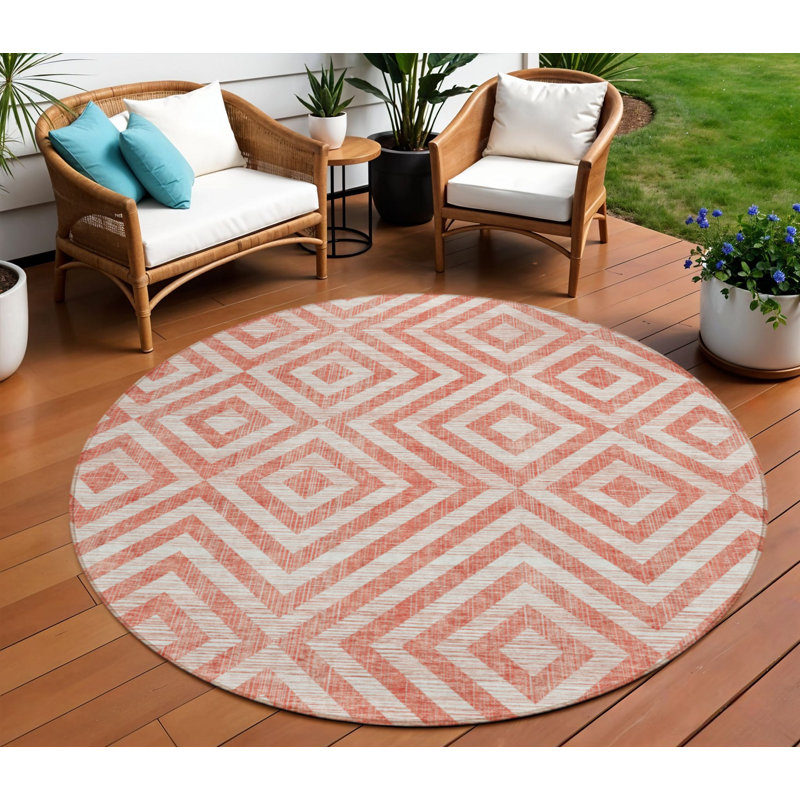 Tapis rond ivoire 8 po