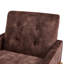 Fauteuil d'appoint capitonné à dossier - Espresso-130126168