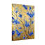 Plantes et fleurs Fleurs bleues sur fond doré-1232890817