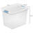 Sterilite 64 Qt Latching Box Stackable Storage Container with Lid, White, 4 Pack-139648322