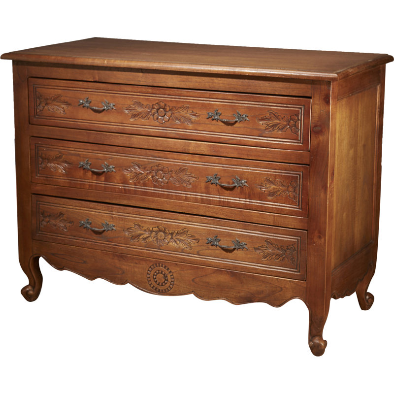 3-Drawer Standard Dresser, Pickled