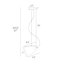 Luminaire suspendu simple à 1 lumière
