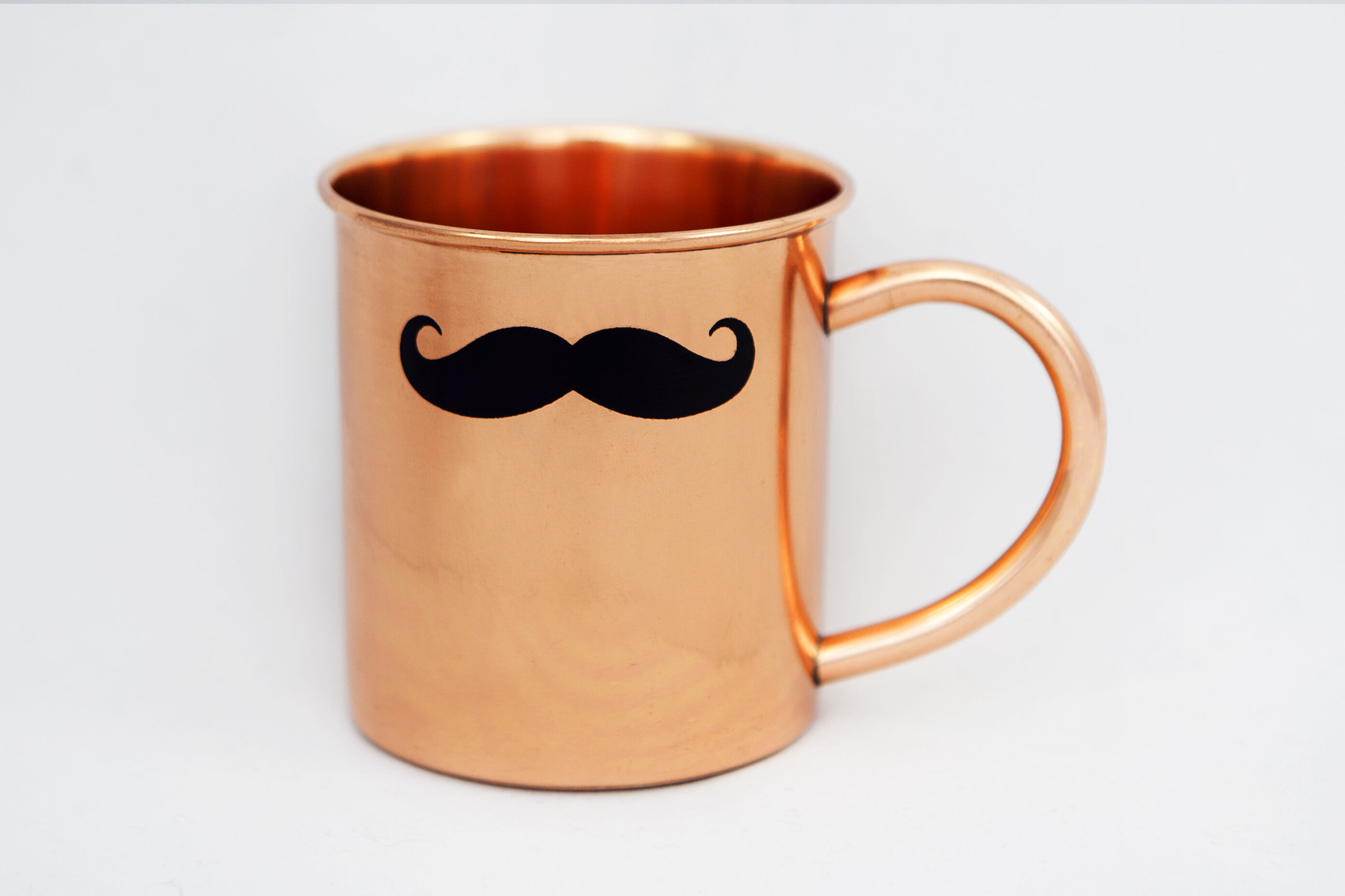 Red Copper Mug Ceramic Lining 16 Oz. BPA-Free Mug