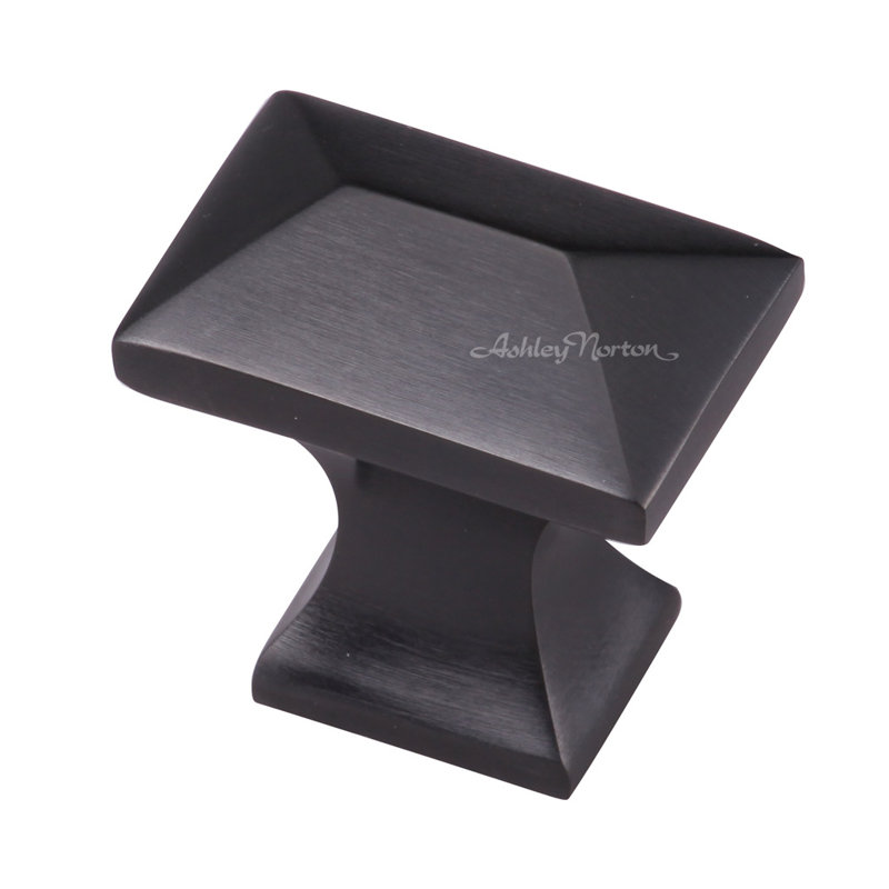 Anvil Rectangle Knob, Dark Oil Rubbed
