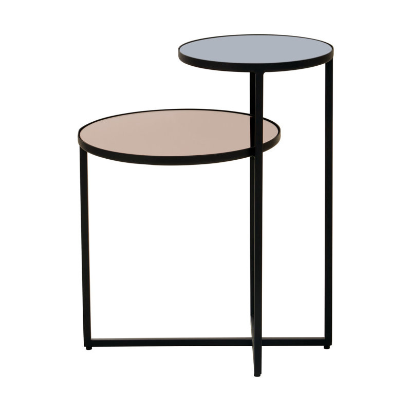 Glass Top Frame End Table