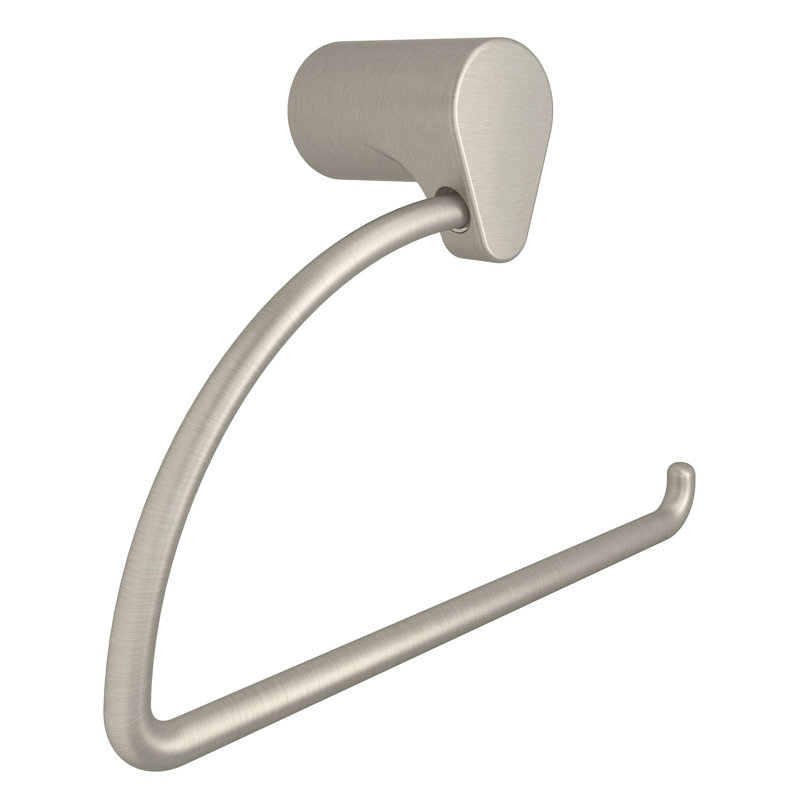 Edgestone Wall Mount European Toilet Paper Holder, Brushed Nickel